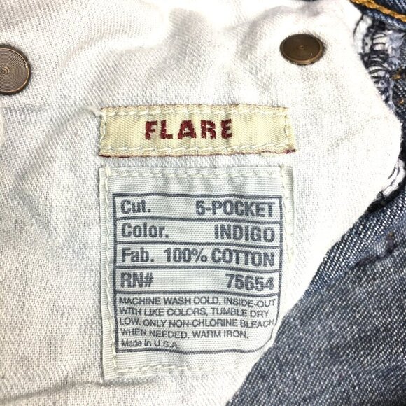 Abercrombie & Fitch Women's Jeans Flare Leg Button Fly Cotton size 4 length 32" - Picture 11 of 12